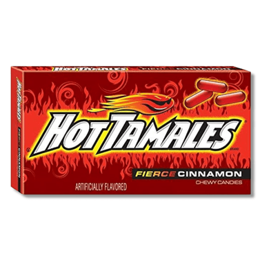 Hot Tamales candy theatre box