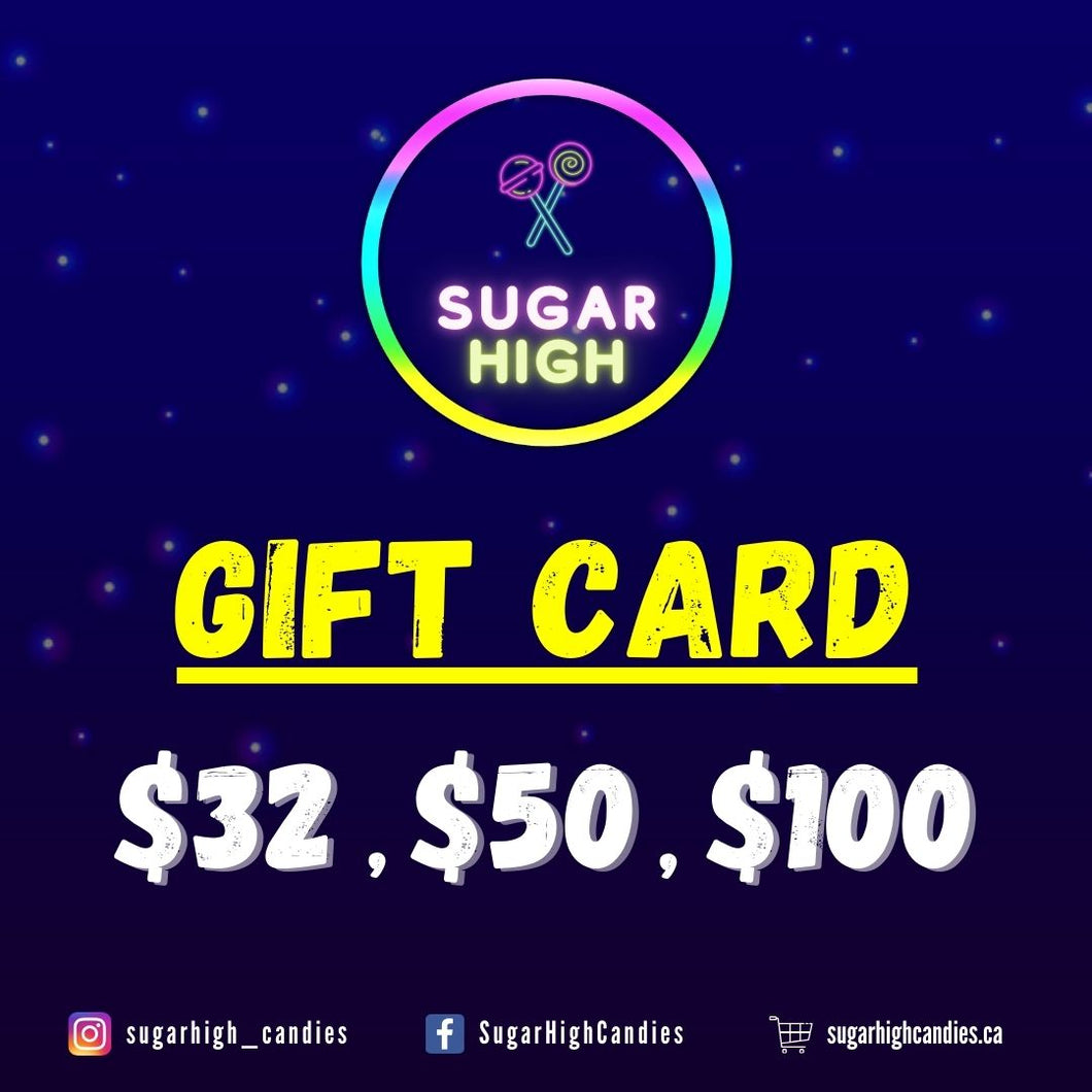 Sugar High Candies Gift Card